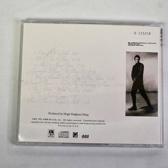 Sting The Soul Cages CD Album Pre-owned - Picture 3 of 3